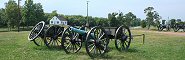 travel picture of the Cannon and Dunker Church at Antieteam National Military Park Battlefield