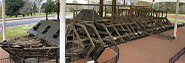 travel picture of the ironclad USS Cairo Museum at Vicksburg National Military Park Battlefield