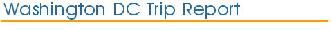 Washington DC trip report index
