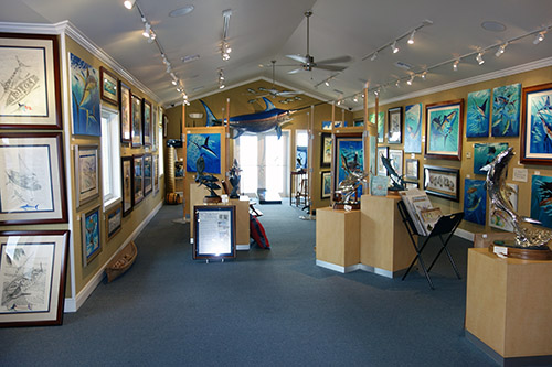Guy Harvey Gallery and Shoppe in Grand Cayman Islands, a tender port from Royal Caribbean's Navigator of the Seas on our Caribbean Cruise vacation